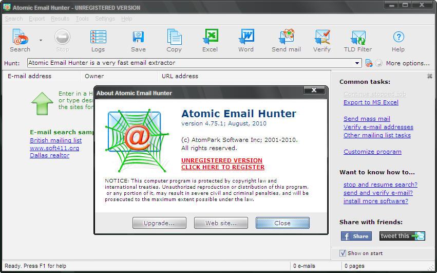 Atomic Email Hunter V8 10 Serial Key