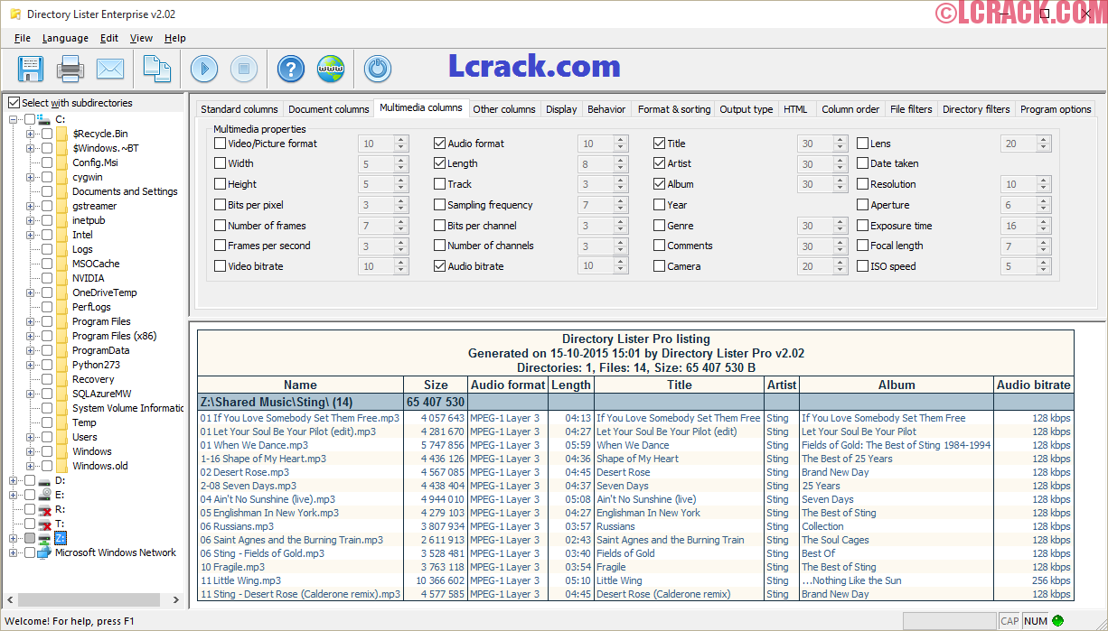 Directory list & print pro serial key generator